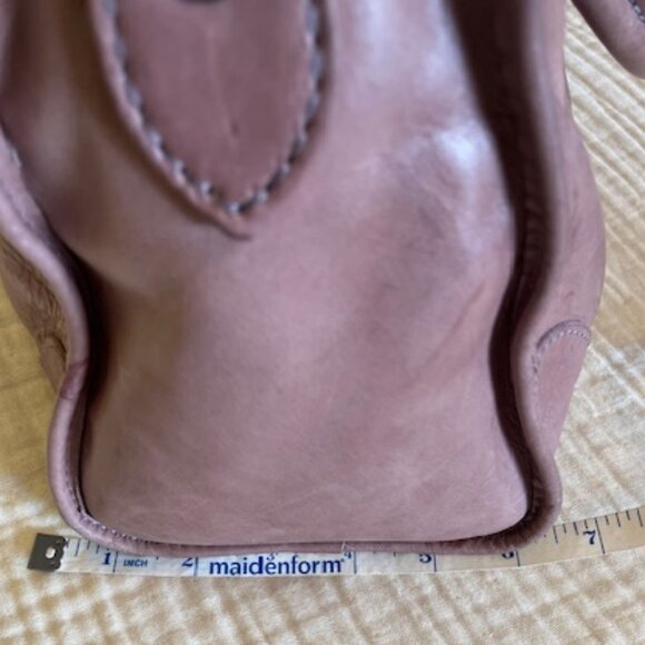 Frye. Orchid Melissa Zip Satchel Leather bag . - Picture 8 of 13